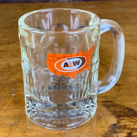 Vtg A&W Root Beer Short Glass Mug US Logo - Picture 5 of 8